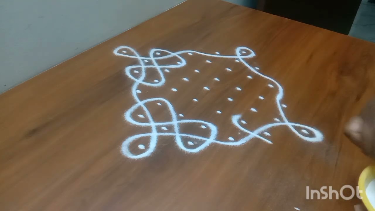 Beginners Rangoli ll muggulu ll kollam #rangoli#viralvide@easyrangoli @Suryadailyrangolidesigns 