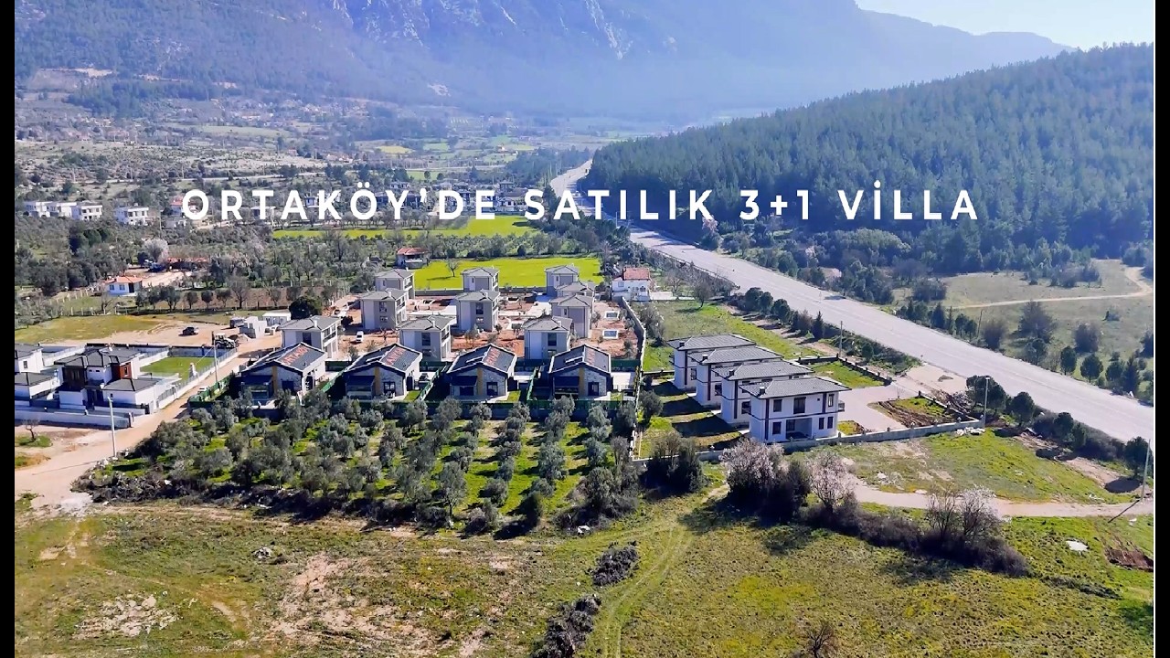 MUĞLA ORTAKÖY'DE SATILIK 3+1 BAHÇELİ LÜKS VİLLA