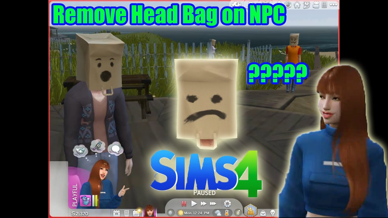 The Sims 4 - Tutorial How to Fix Head Bag on NPC