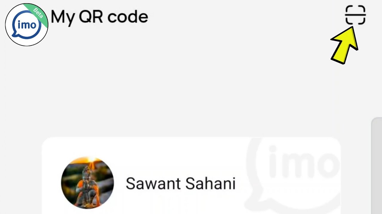 Scan QR Code & Find User ID in IMO Beta App