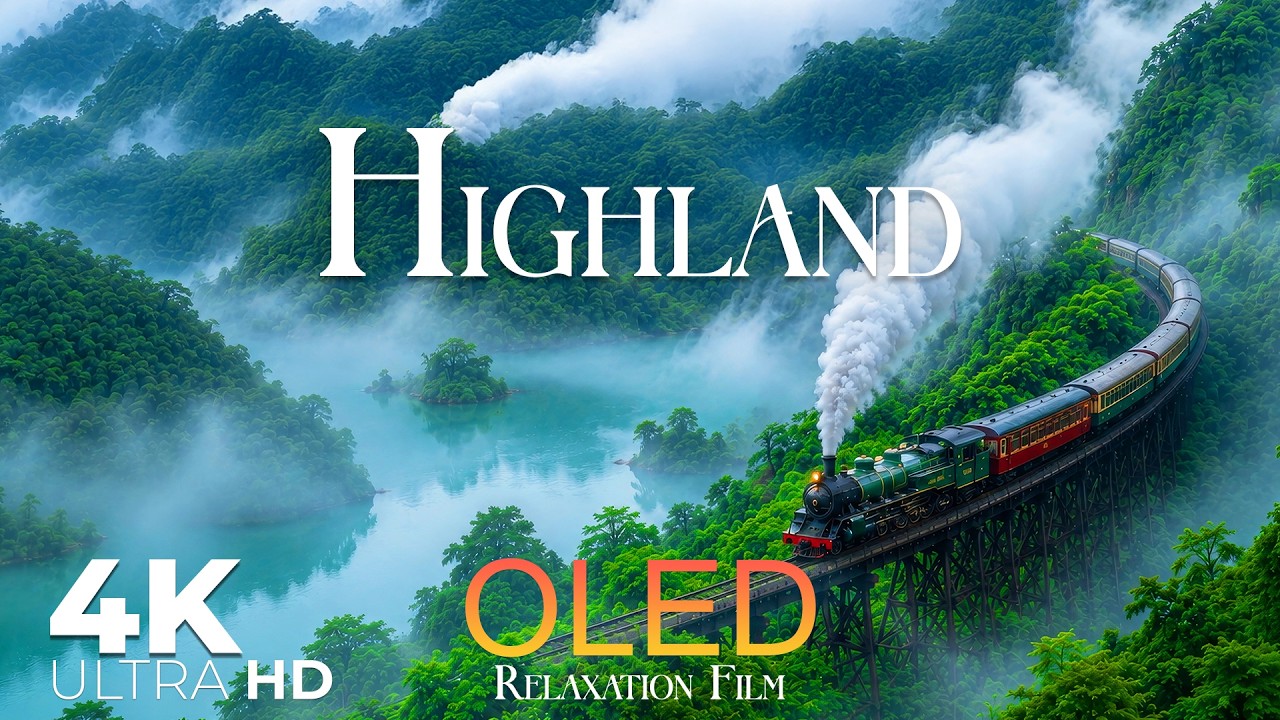 Mystical Highlands 4K &bull; Unreal Nature Vistas with Meditation Music | Ultra HD Relaxation Film