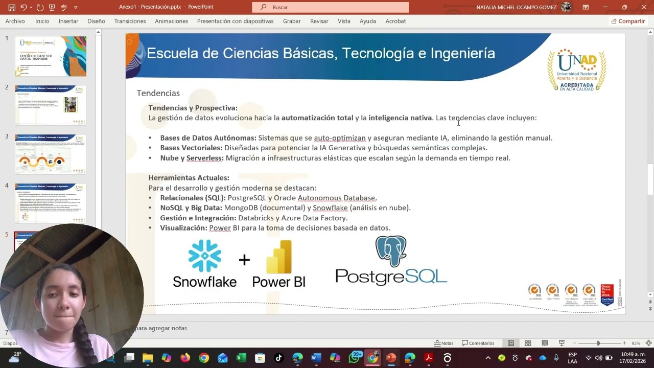 Sustentación fase 1 de Diseño de bases de Datos