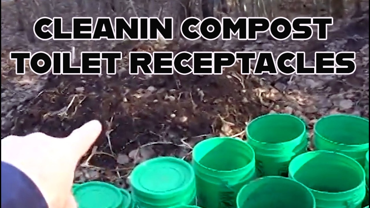 Cleaning Multiple Compost Toilet Receptacles - Compost Toilet Tips from Joe Jenkins