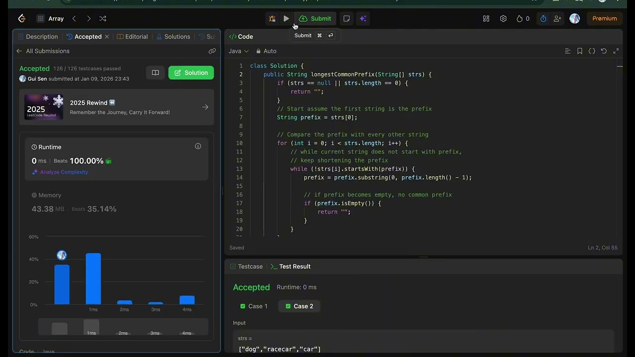 14. Longest Common Prefix | LeetCode
