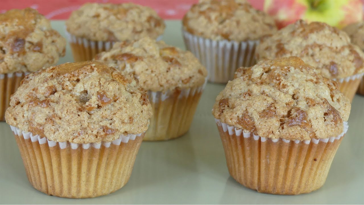 Recette de Muffins Pommes, Cannelle et Crumble