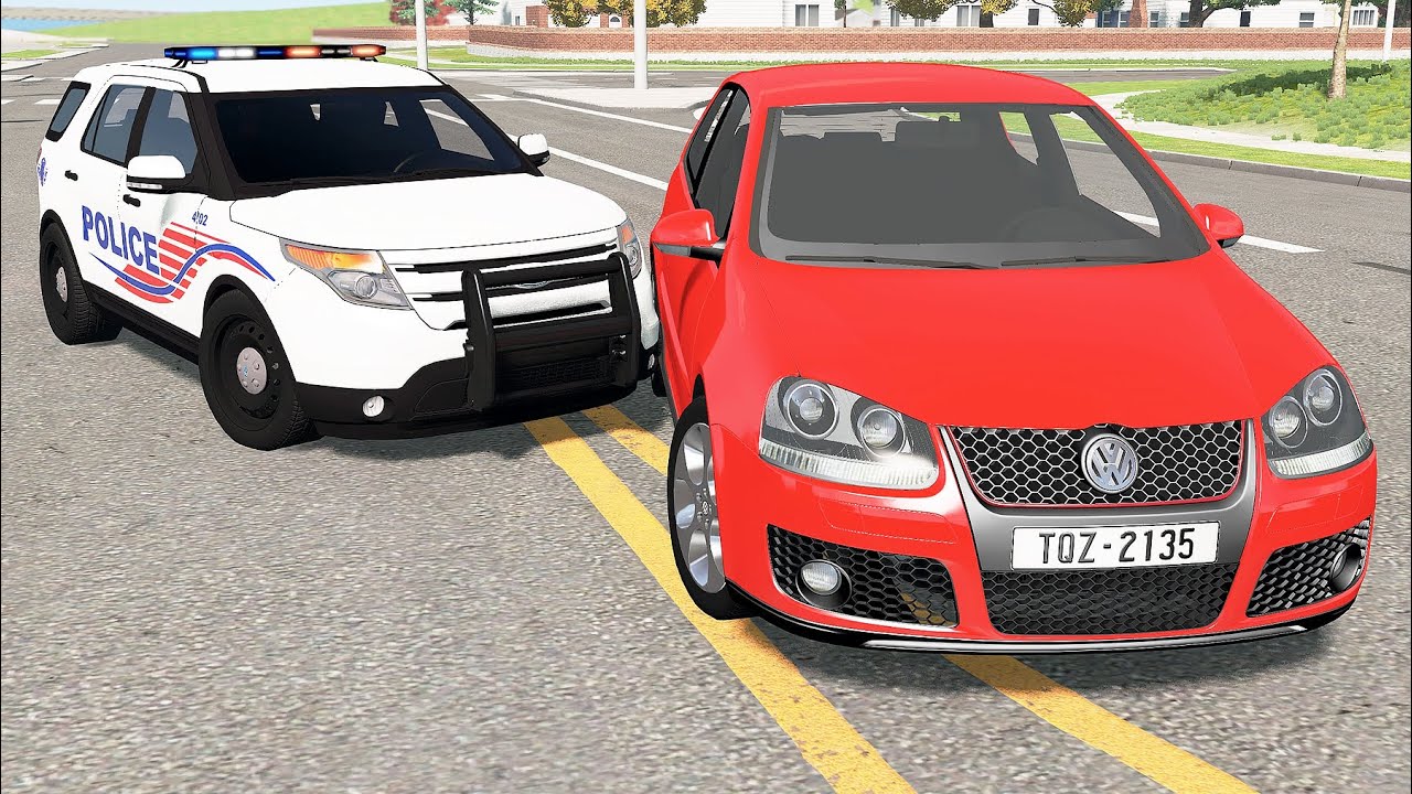 American Police Chases #5 - BeamNG drive