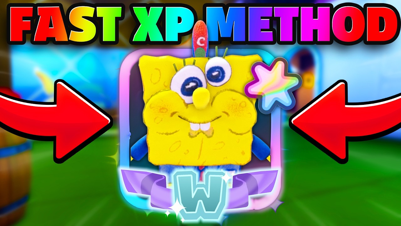How To Get FAST XP For Level 25,000 SPONGEBOY SUPERSTAR..