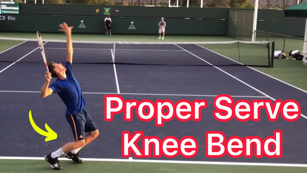 Dominic Thiem Serve Knee Bend (Advanced Tennis Tips)