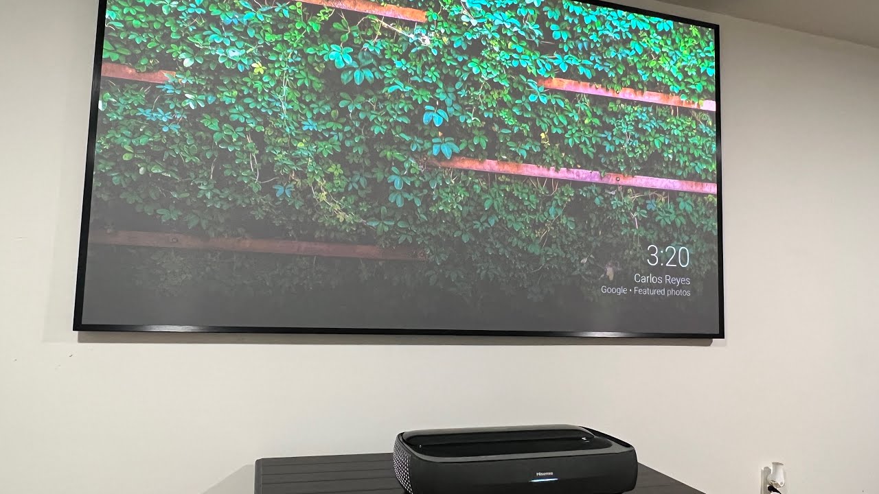 How to install Hisense L9G laser tv projector and alr screen
