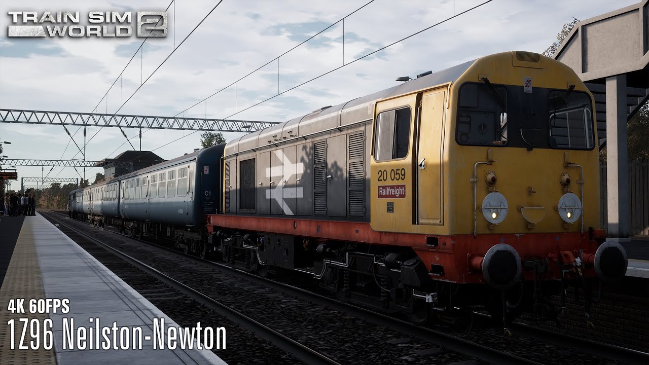 1Z96 Neilston-Newton - Cathcart Circle Line - Class 20 - Train Sim World 2