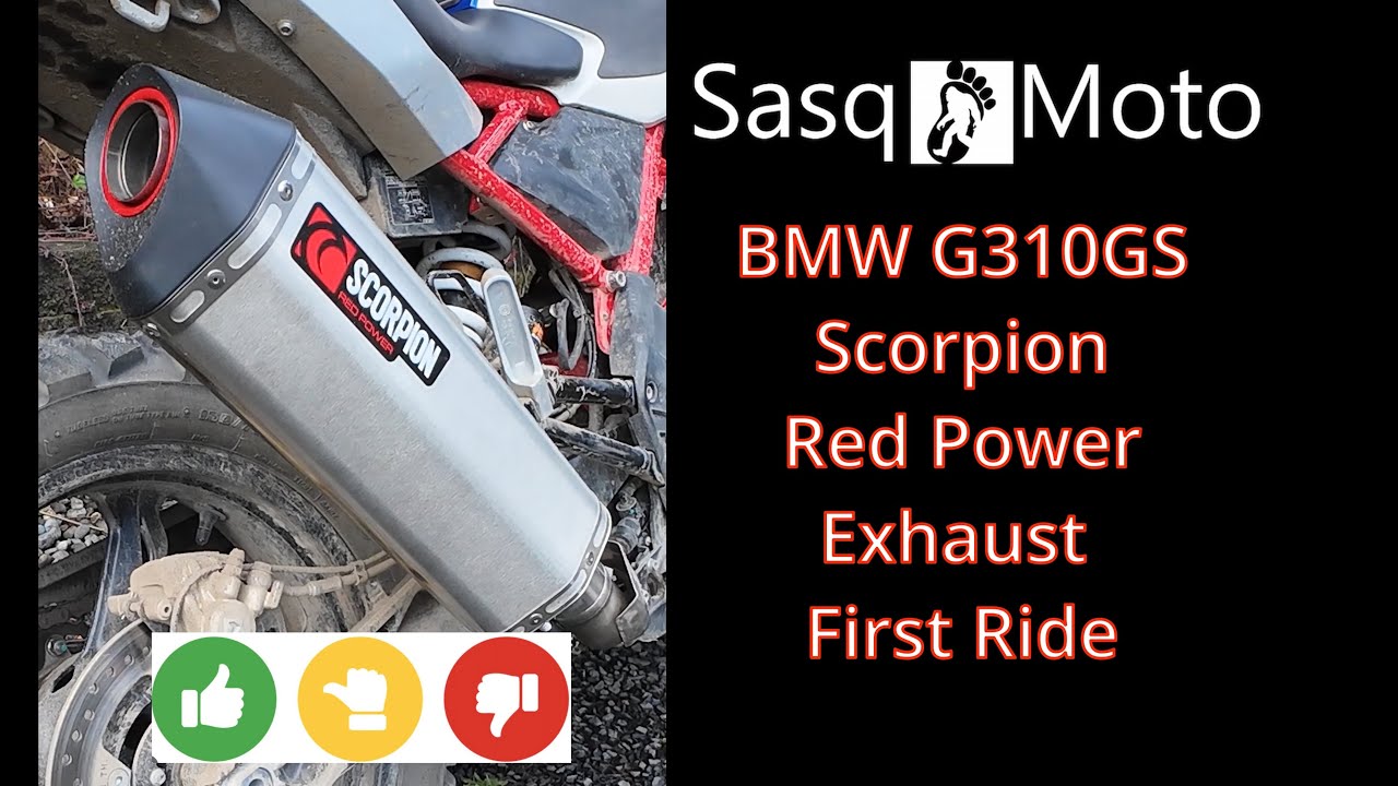 BMW G310GS: Scorpion Red Power Exhaust First Ride!