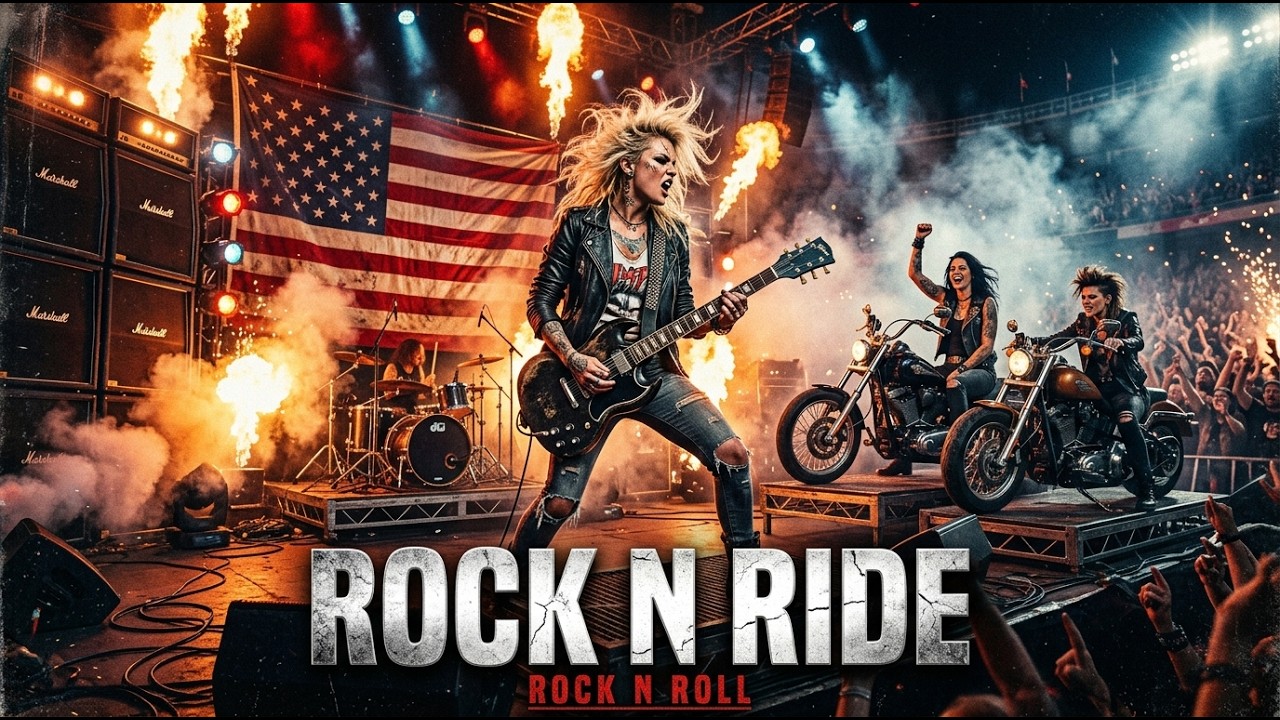 Best Music Rock N Roll 🎸 Rock N Ride 🔥 Desert Thunder | Rock N’ Roll Across the West