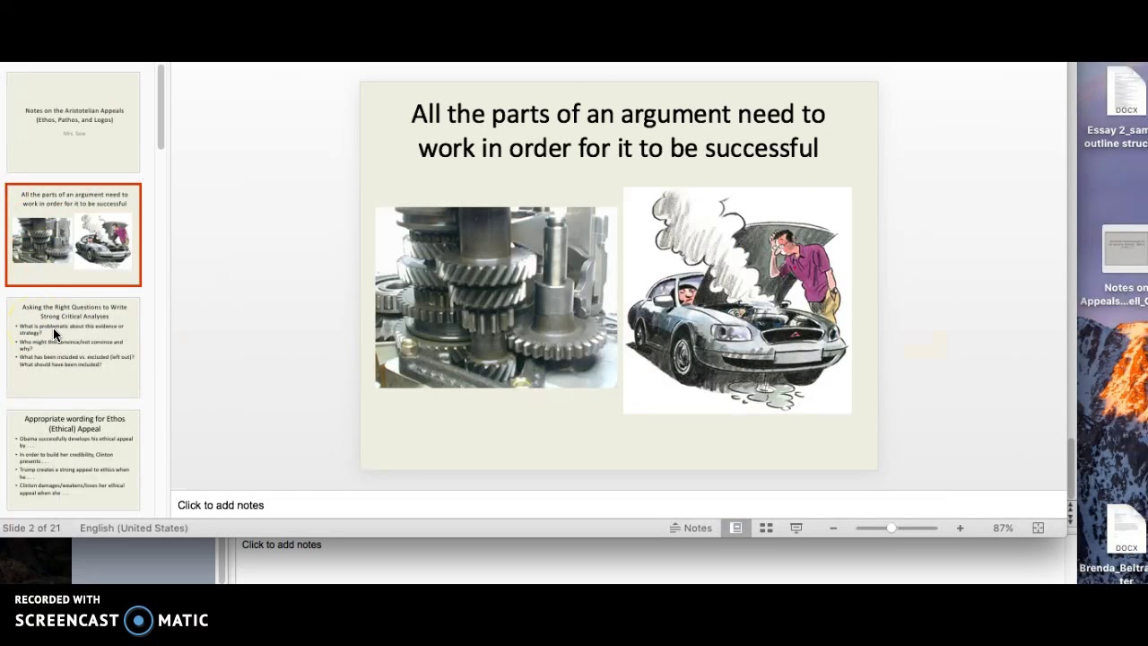 How To Talk About and Critically Evaluate/Analyze Appeals