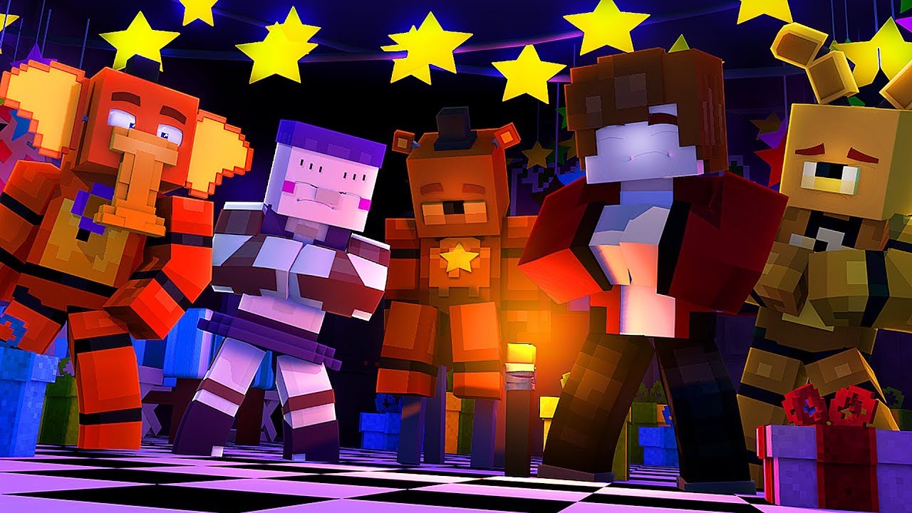 Minecraft FNAF 6 Pizzeria Simulator - WISHING ROCKSTAR FREDDY TO COME BACK! (Minecraft Roleplay)