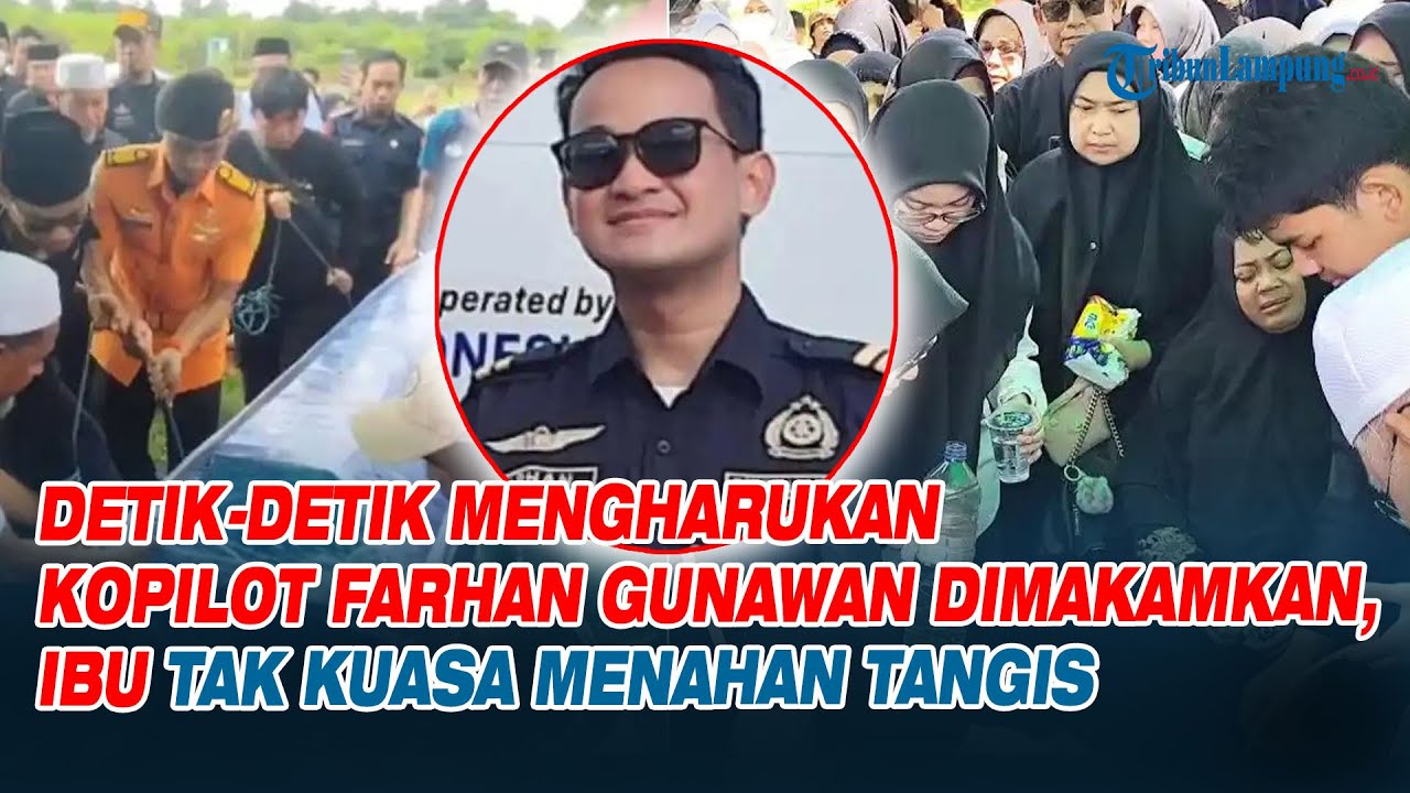 Isak Tangis Ibu Pecah, Perpisahan Terakhir Kopilot ATR 42-500 Farhan Gunawan