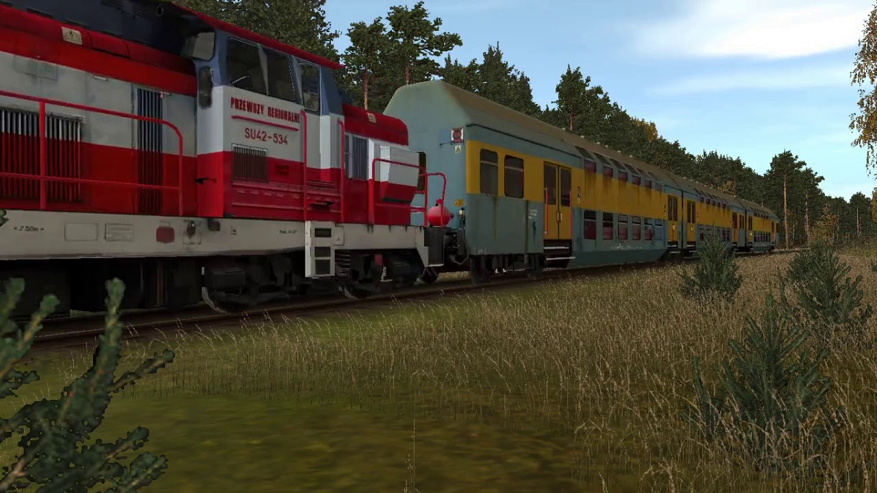 Trainz 2009 - Przelot Su42-534 z REALNYMI Dźwiękami ;P