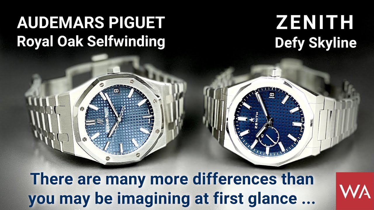 AUDEMARS PIGUET Royal Oak Selfwinding & ZENITH Defy Skyline. Make up your own mind!