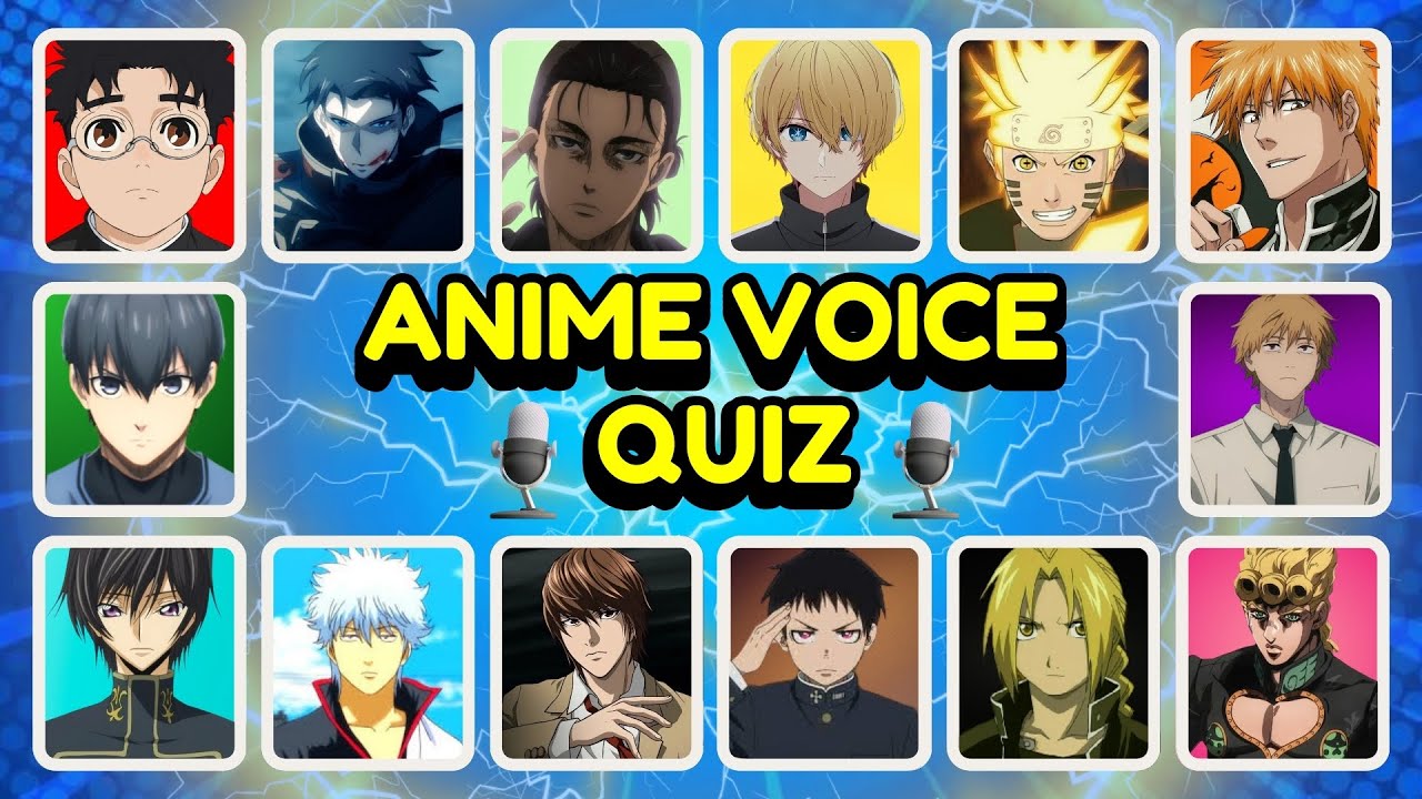 ANIME VOICE QUIZ 🗣️📢 | Guess The Anime Character by their Voice | Anime Quiz 🔥