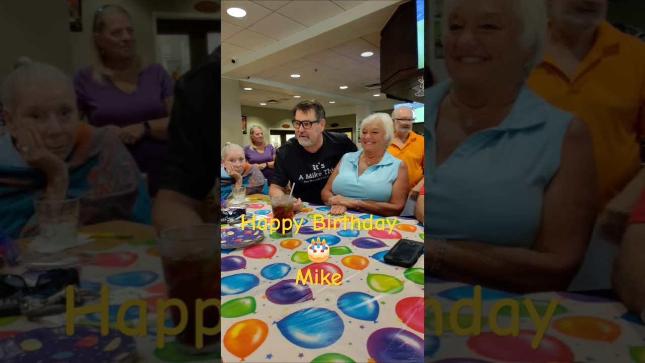 Celebrating Mike's 65th Birthday May 16, 2025 #birthday #lifeisbutadream #fun #dance