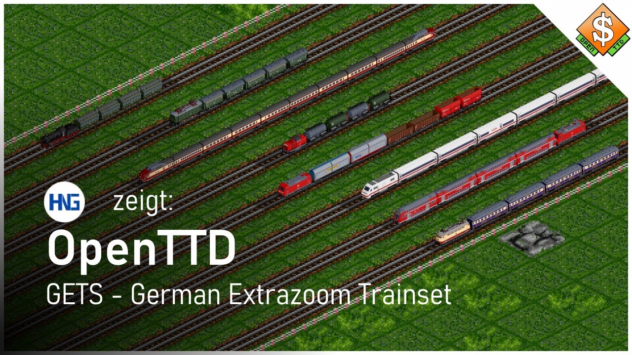 GETS German Extrazoom Trainset 🛣️ OpenTTD Let's Show