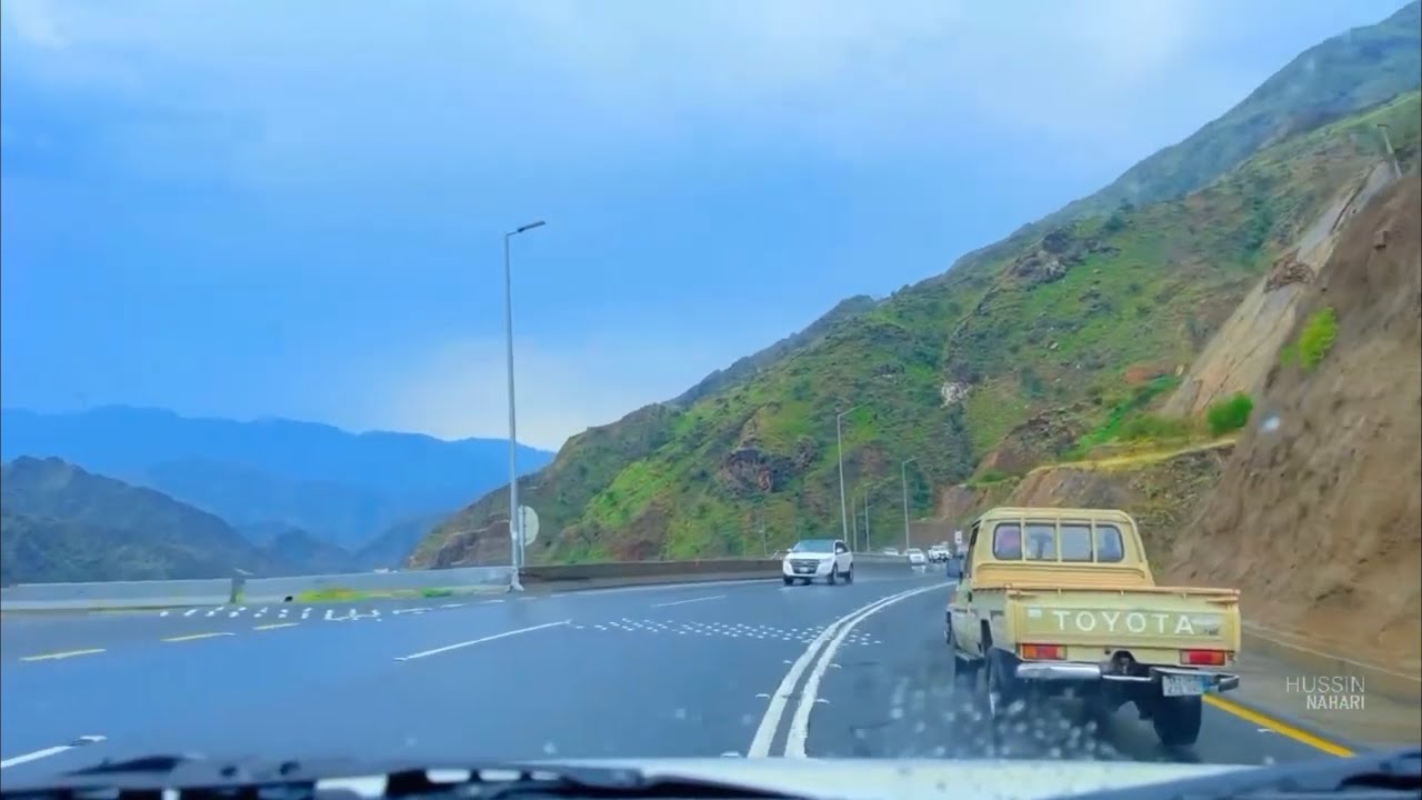 عقبة ضلع أجواء خيالية على أنغام أبو نورة I طريق أبها - جيزان