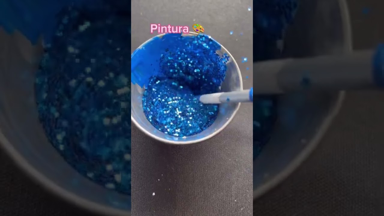&iexcl;Tutorial Pintura Glitter! #Shorts
