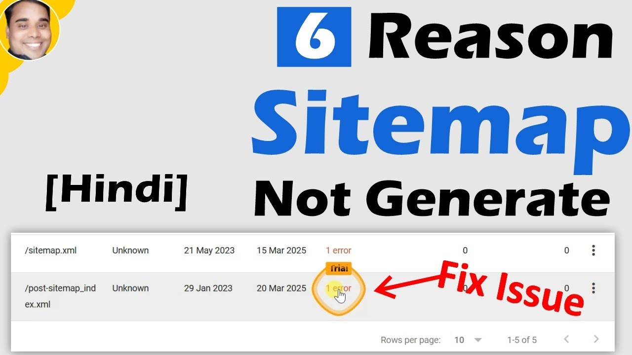 6 Reason sitemmap not generate fix sitemap error problem issue [Hindi]