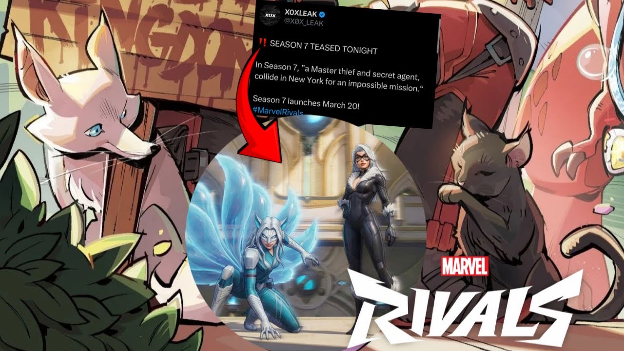 Marvel Rivals Season 7 Heroes Revealed In New Tease Black Cat & White Fox