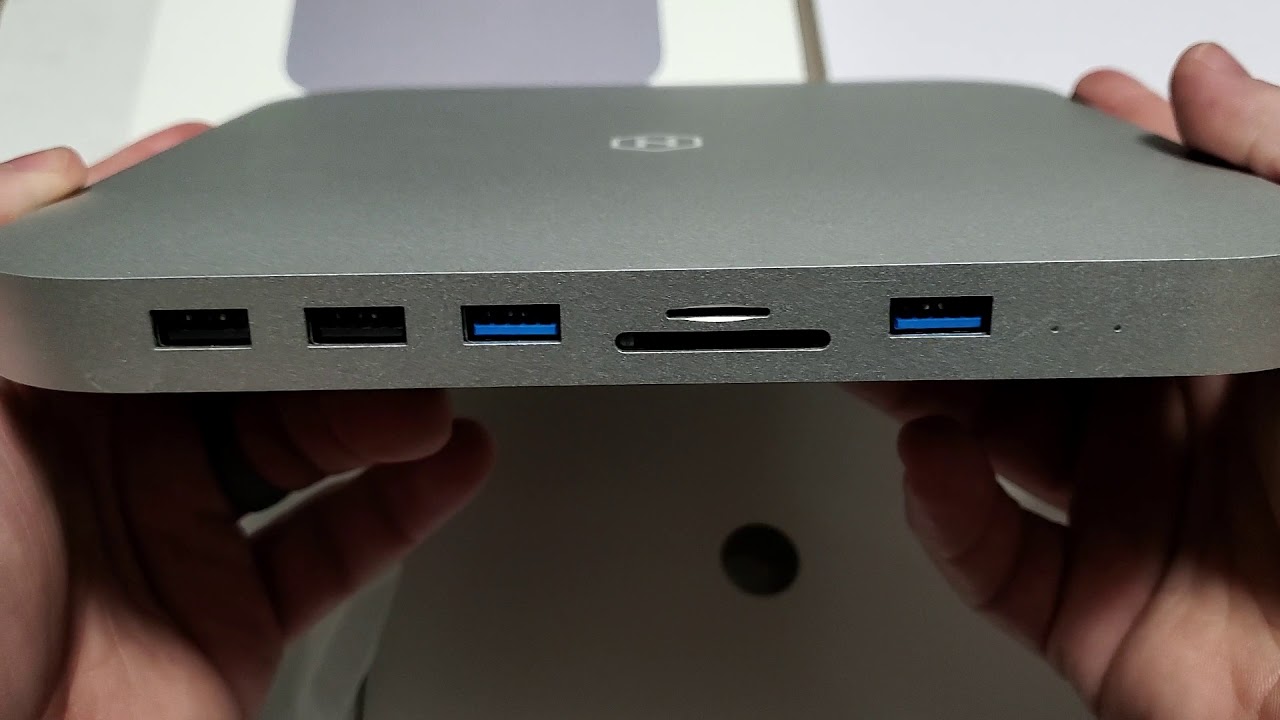 HAGIBIS USB-C Hub with Hard Drive Enclosure & Docking Station for Mac Mini M1