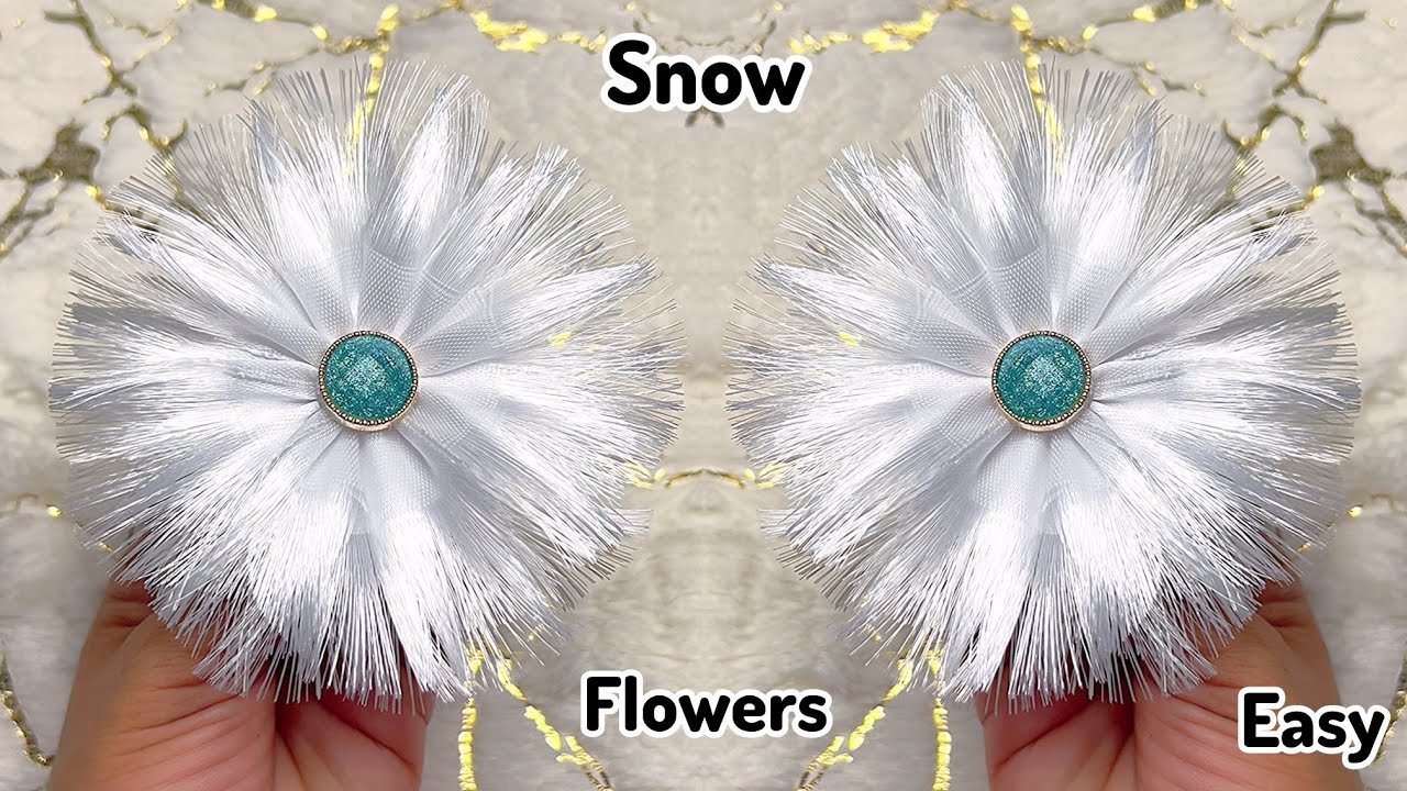 DIY Satin Ribbon reeds flowers | How to make ribbon flowers crafts | best Ribbon decoration ideas