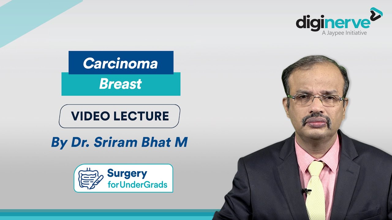 Surgery for UnderGrads Lecture on Carcinoma Breast by Dr. Sriram Bhat