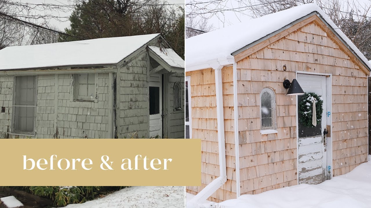 Sewing Studio Tour Before & After | Sewing Shed Renovation