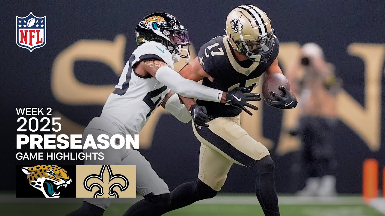 Jacksonville Jaguars vs. New Orleans Saints Game Highlights | 2025 Preseason Week 2