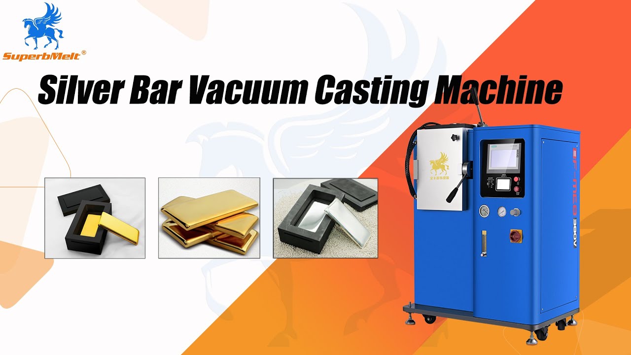 How to cast gold sliver ingot bars with mirror surface efficiently  on vacuum gold casting machine