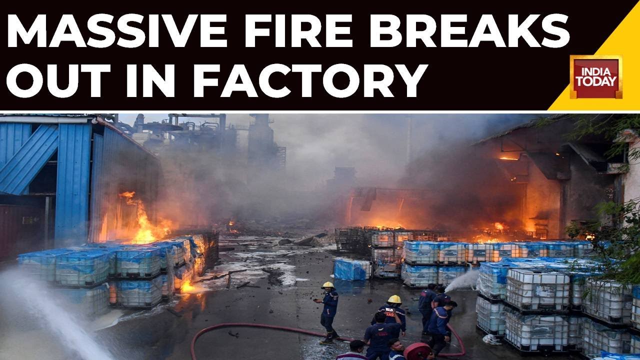 Gujarat Chemical Factory Fire Massive Fire Breaks Out In Aravalli, 60 Tankers Gutted