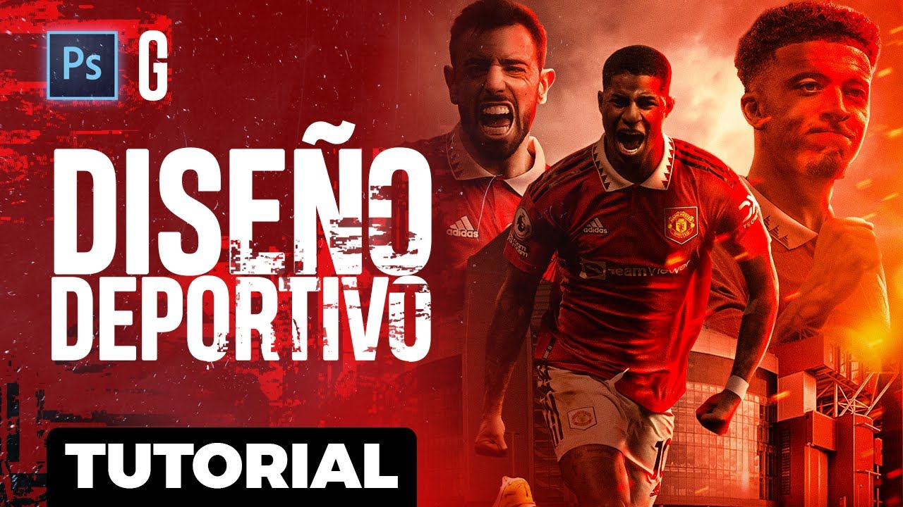 Photoshop Tutorial | Diseño Deportivo Paso a Paso + PSD | Sport Poster Design STEP by STEP + PSD
