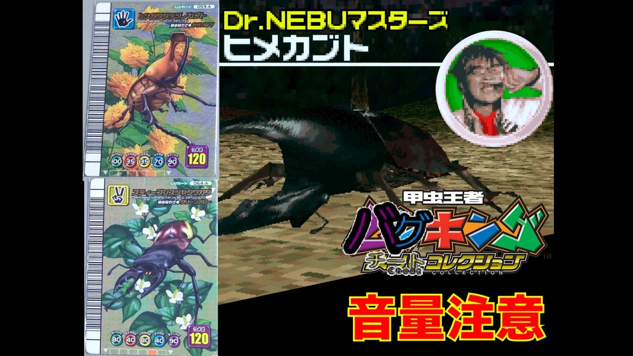甲虫王者ムシキング スーパーコレクション バグキングチートコレクション ～1月11日の戦果報告・音割れネブ博士編～