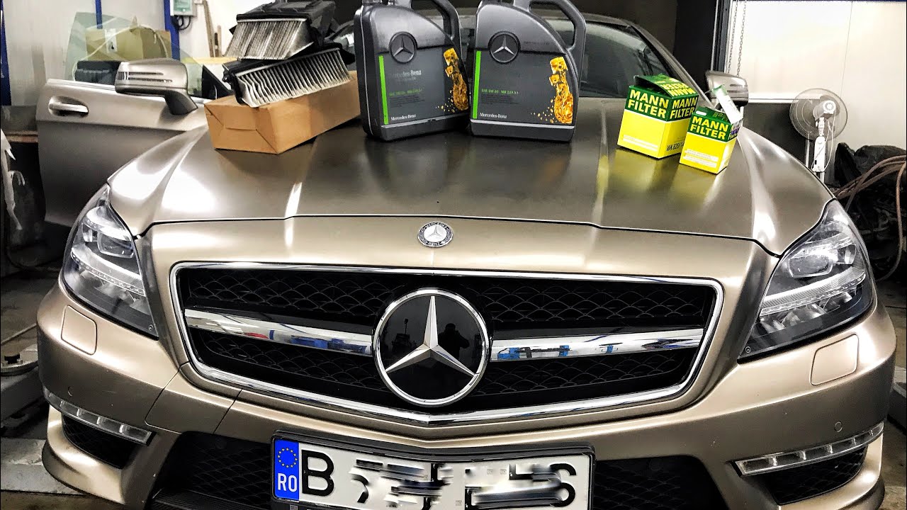 OIL and FILTERS CHANGE on Mercedes CLS 350cdi