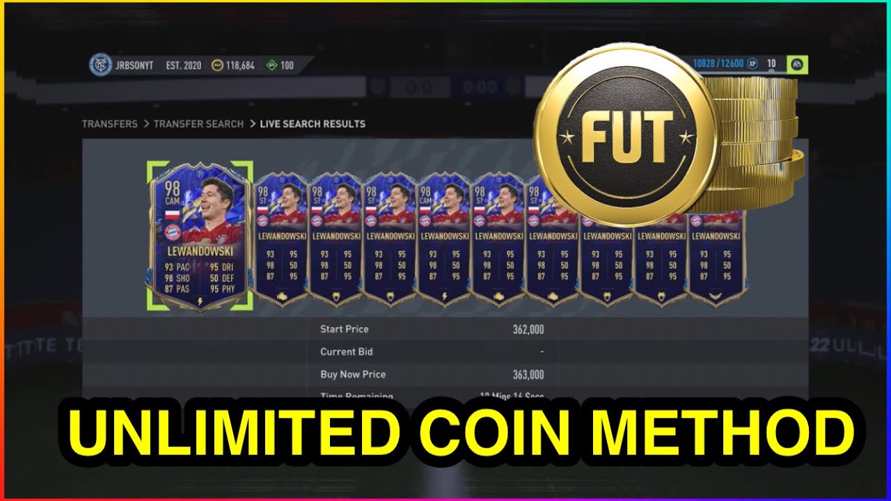 *NEW* UNLIMITED COIN METHOD IN FIFA 22 ULTIMATE TEAM | FIFA 22 SNIPING FILTER