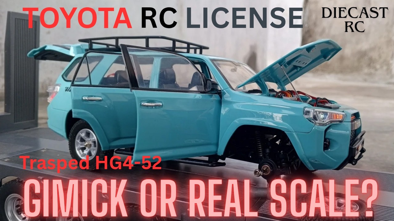 TOYOTA ADVENTURE 4RUNNER DIECAST RC SCALE LICENSE UNBOXING @TOYOTAGAZOORacingJPchannel 