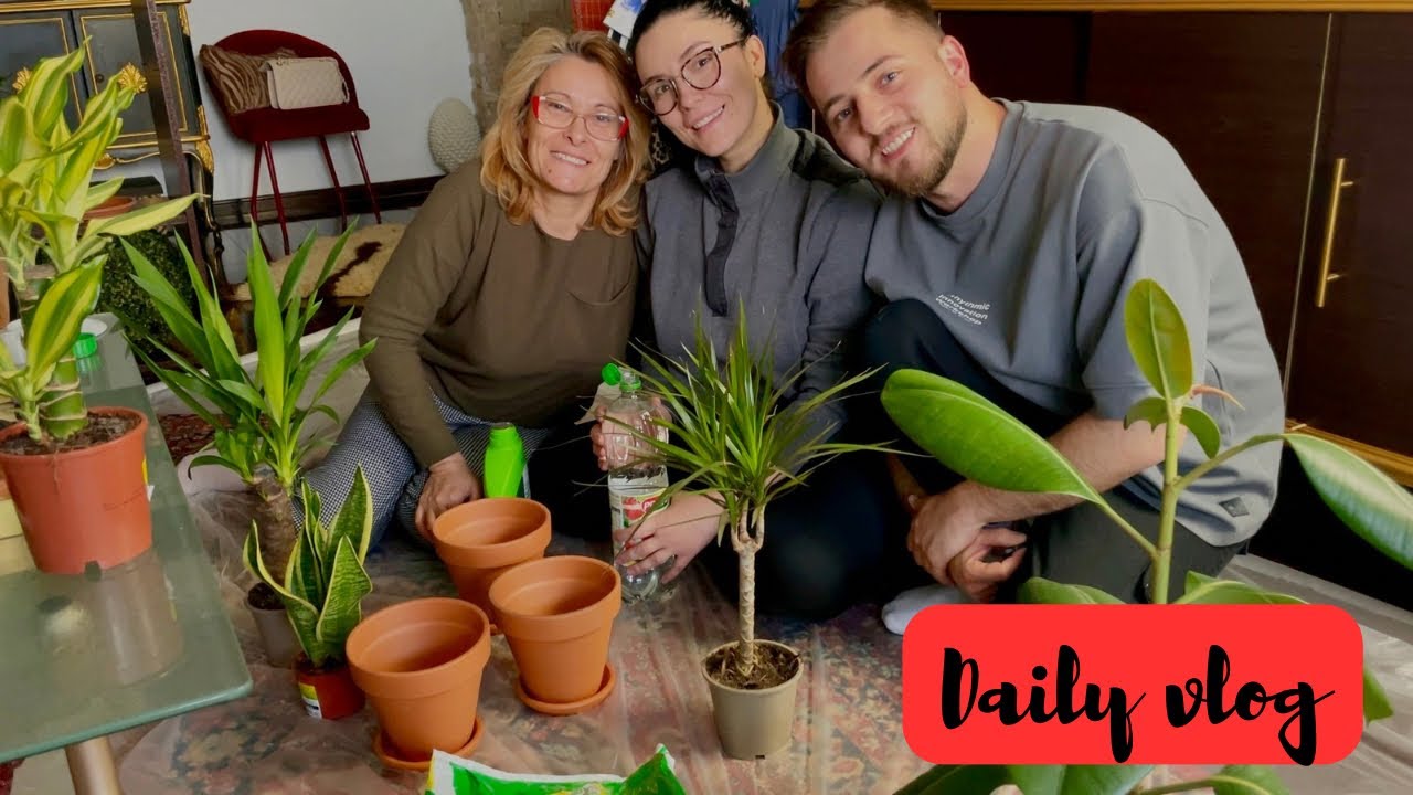 Daily vlog | Plante fericite, suflet fericit | Shopping la Leroy Merlin & DIY scrub pentru baie