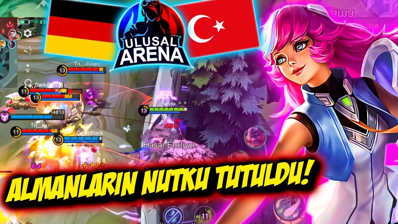 T&Uuml;RKİYE vs ALMANYA - ULUSAL MA&Ccedil;! | ALMANLARA KARŞI GİZLİ SİLAHIMI KULLANDIM! | Mobile Legends