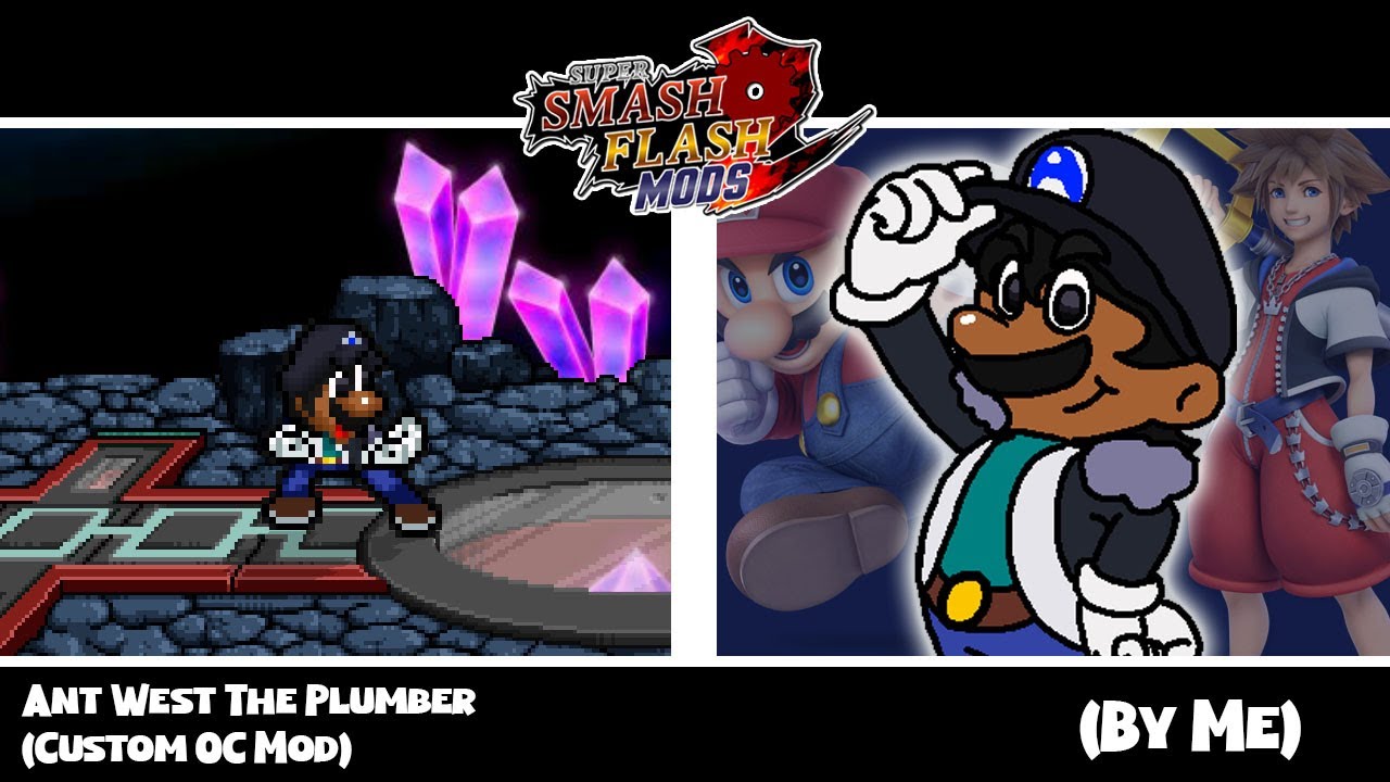 SSF2 Mods: Ant West The Plumber (Custom OC mod) (By Me)