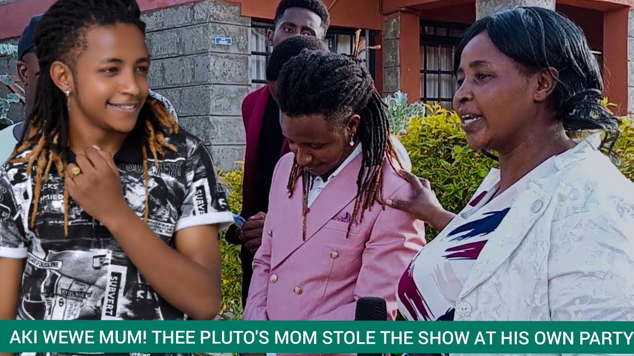 AKI MUM WEWE! SEE HOW THEE PLUTO'S BEAUTIFUL MOTHER STOLE THE SHOW LEAVING HIM BLUSHING