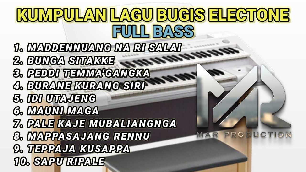 KUMPULAN LAGU BUGIS ELECTONE - LAGU BUGIS TEMAN PERJALANAN