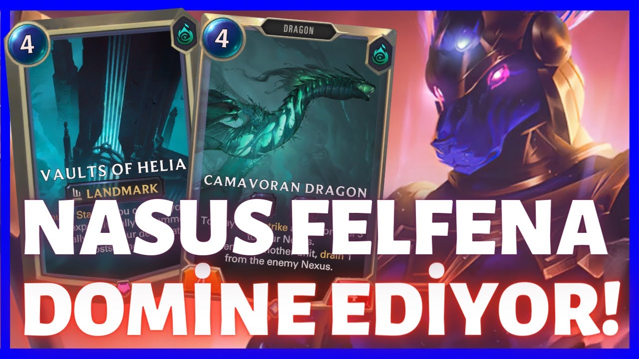 NASUS TEK BAŞINA METAYI SARSIYOR! Nasus Helia Mahzenleri Midrange Destesi [Legends of Runeterra] LoR