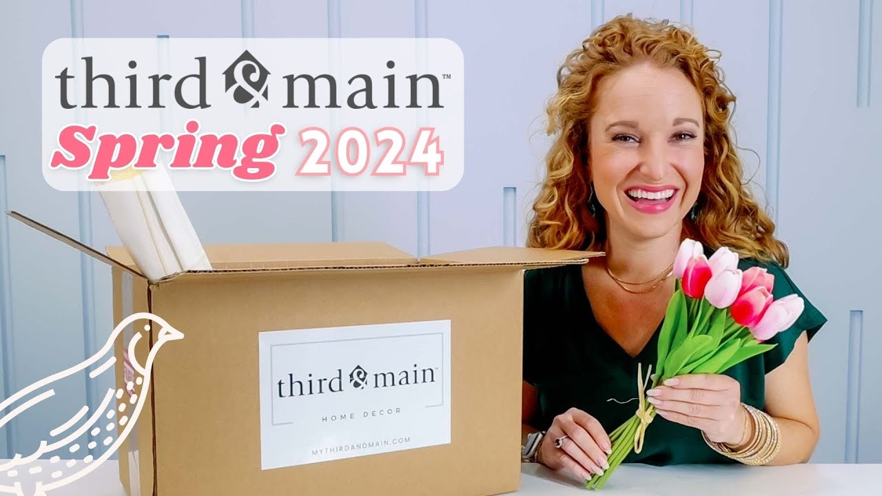 Third & Main Spring 2024 Home Decor Subscription Box Reveal | Modern Farmhouse Decor + More!