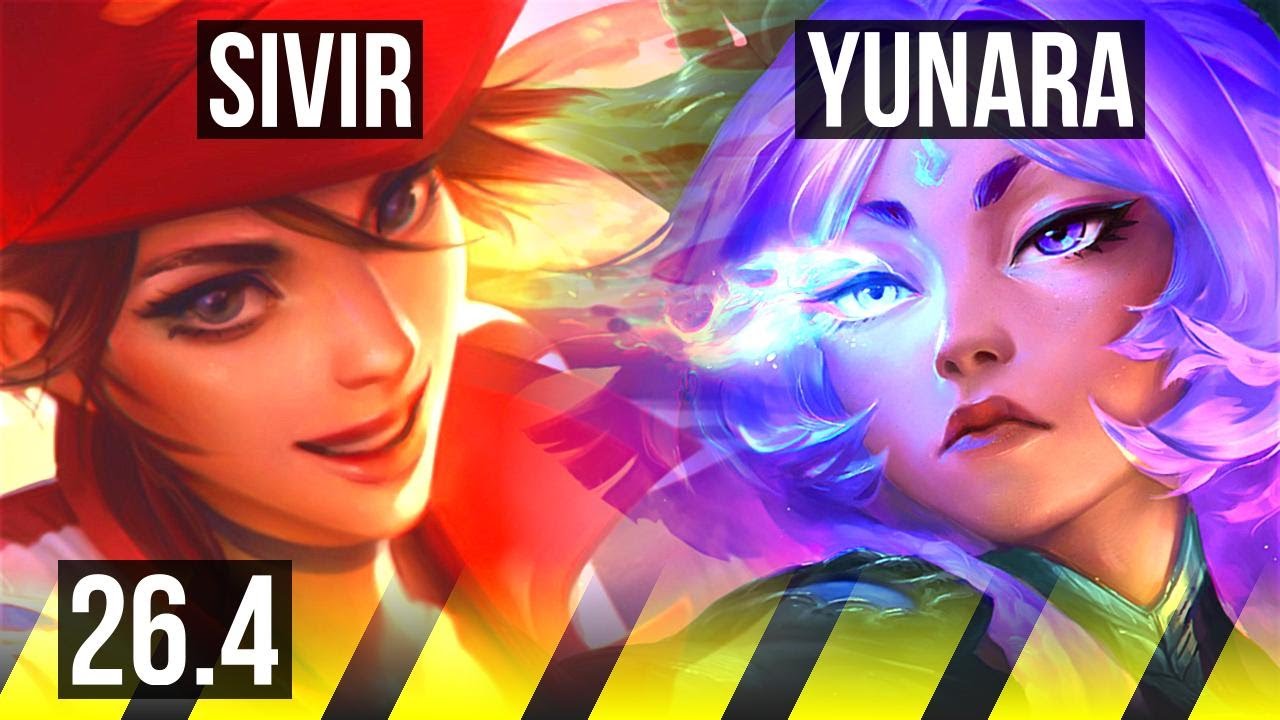 SIVIR & Karma vs YUNARA & Alistar (ADC) | 10k gold comeback, 64K damage | KR Master | 26.4