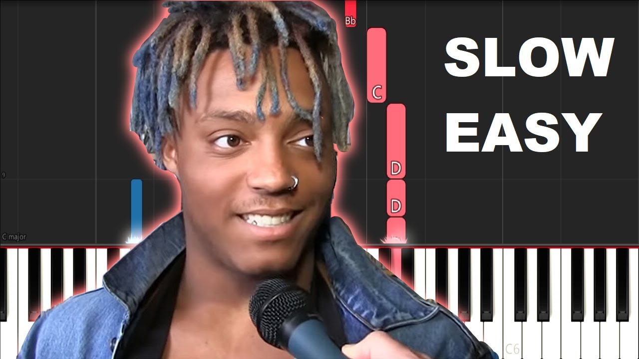 Juice WRLD - Bandit (SLOW EASY PIANO TUTORIAL)