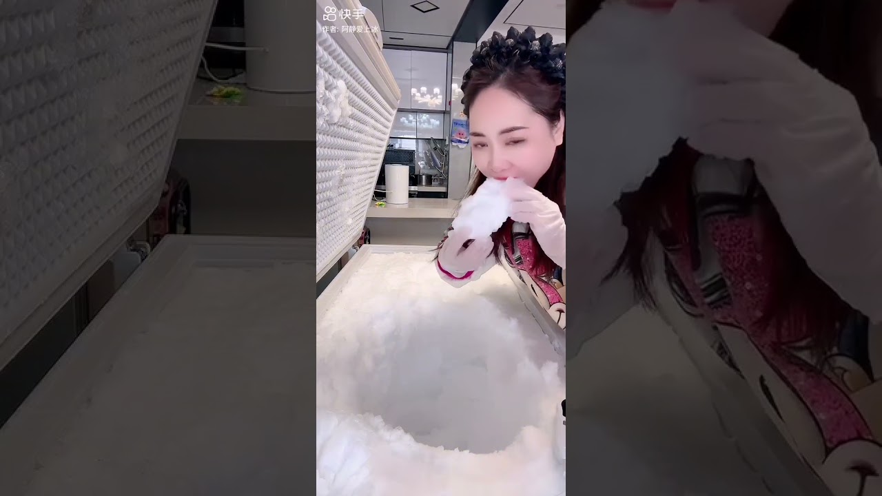 🤍•AJING CRUNCHY WHITE FREEZER FROST COMPILATION ONLY BITES•🤍